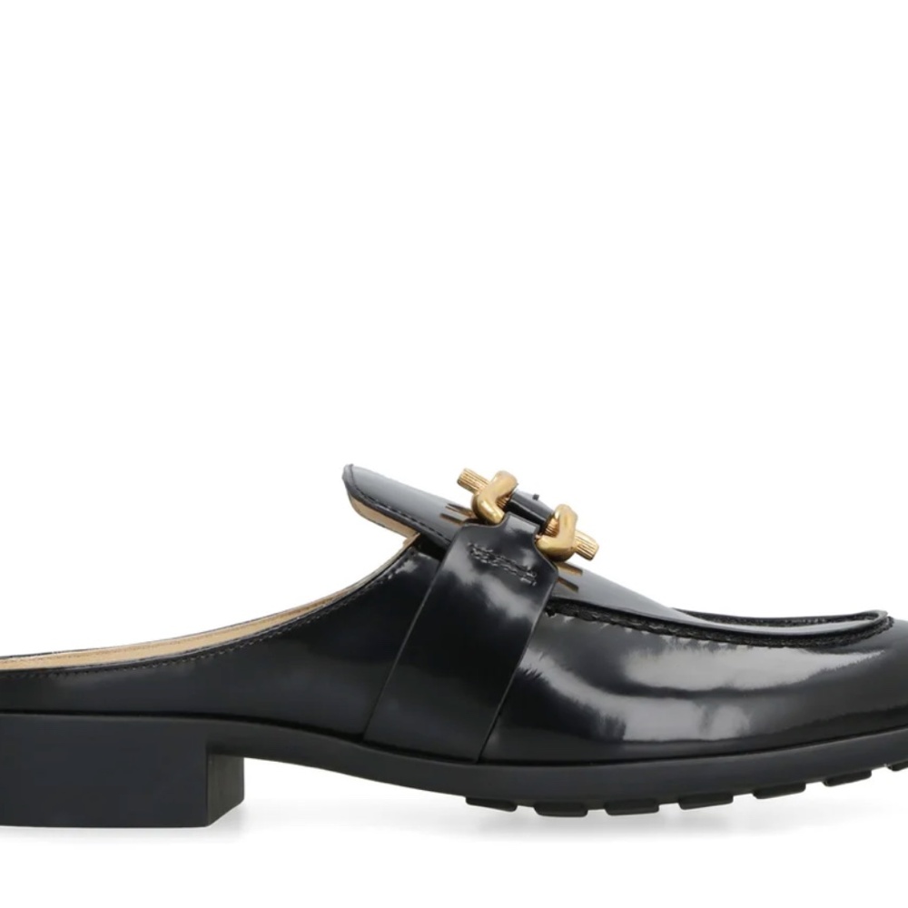 Bottega Veneta Monsieur Moccasin Soft Vinyl Black Shoes